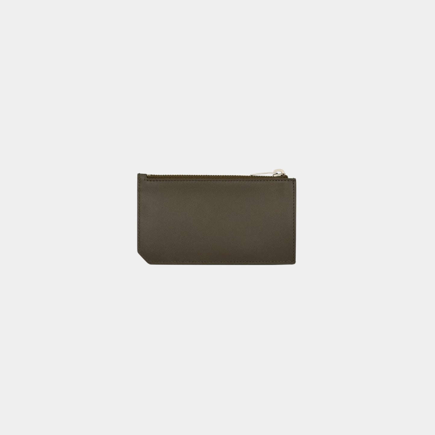 Saint Laurent Paris Fragments Zip Card Case Light Musk Leather