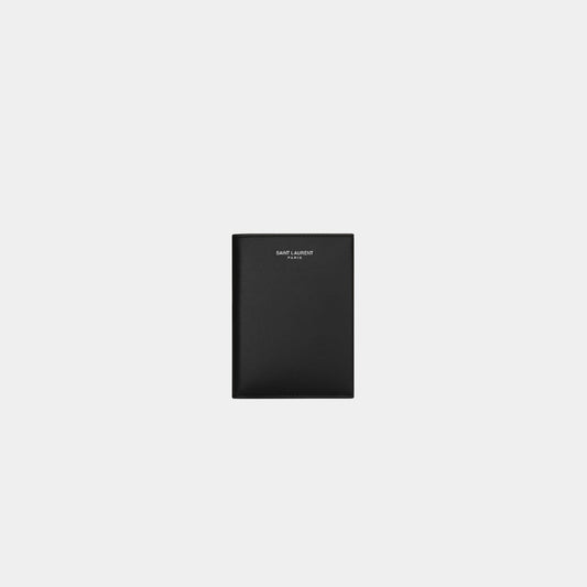 Saint Laurent Paris Wallet Smooth Black Leather
