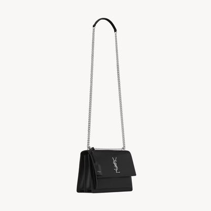 SAINT LAURENT Sunset medium chain bag in smooth leather