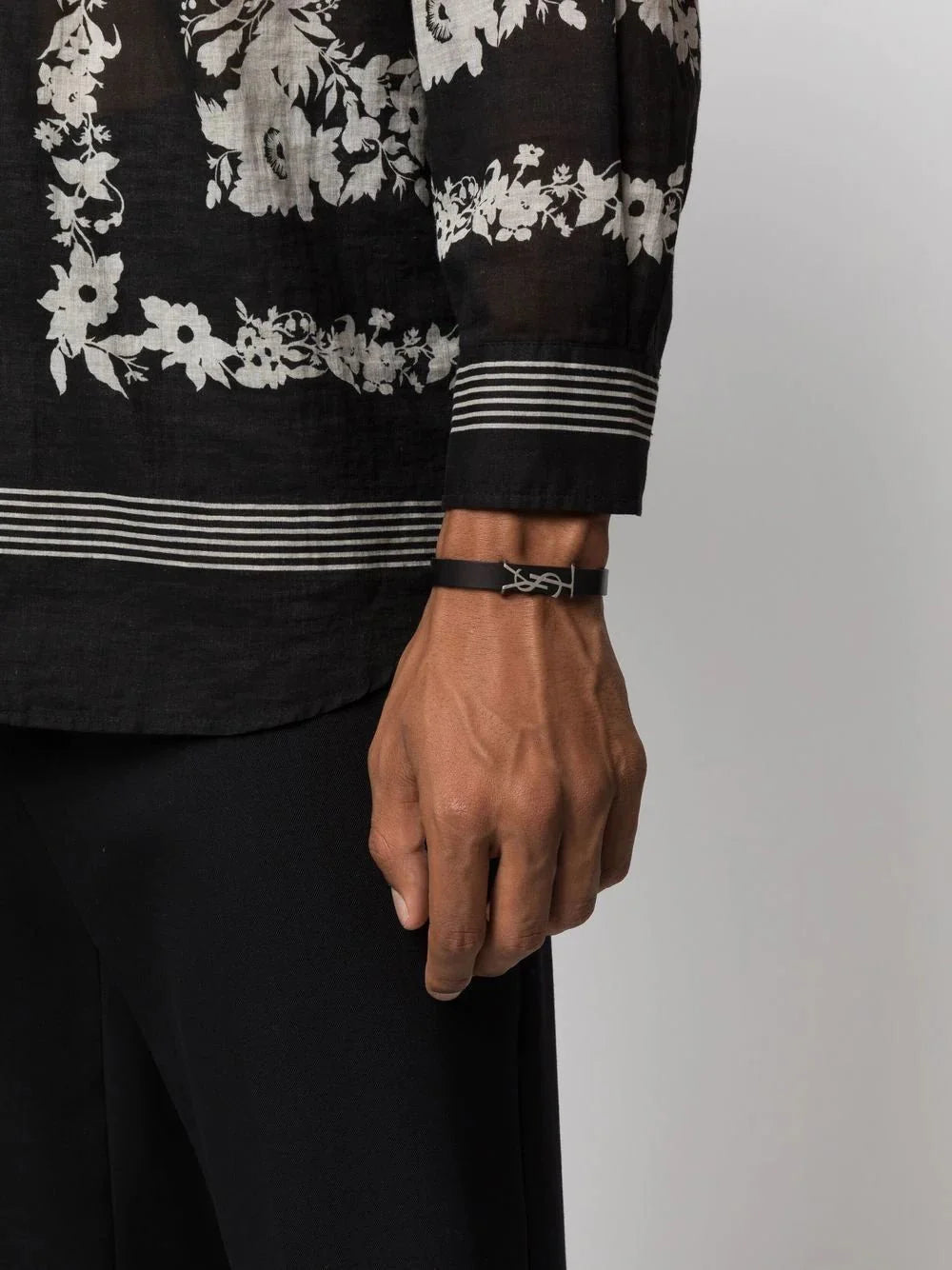 Cassandre Silver Leather Bracelet