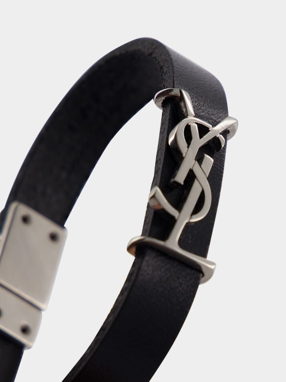 Cassandre Silver Leather Bracelet