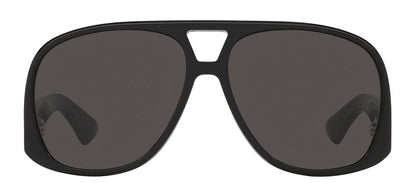 Saint Laurent SL 652 SOLACE 001 Aviator Plastic Black Sunglasses with Grey Lens
