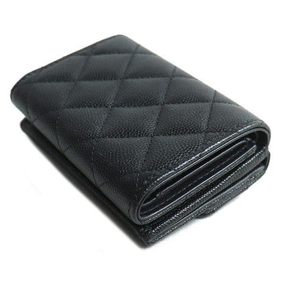 Chanel Matelassé Caviar Skin Compact Wallet