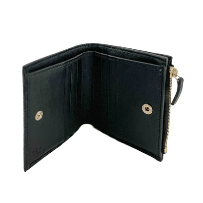 Envelope Guccissima Leather Black Wallet