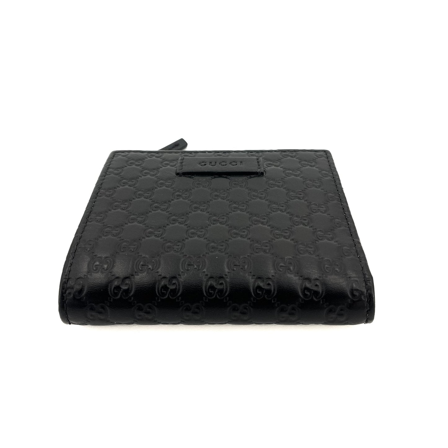 Envelope Guccissima Leather Black Wallet