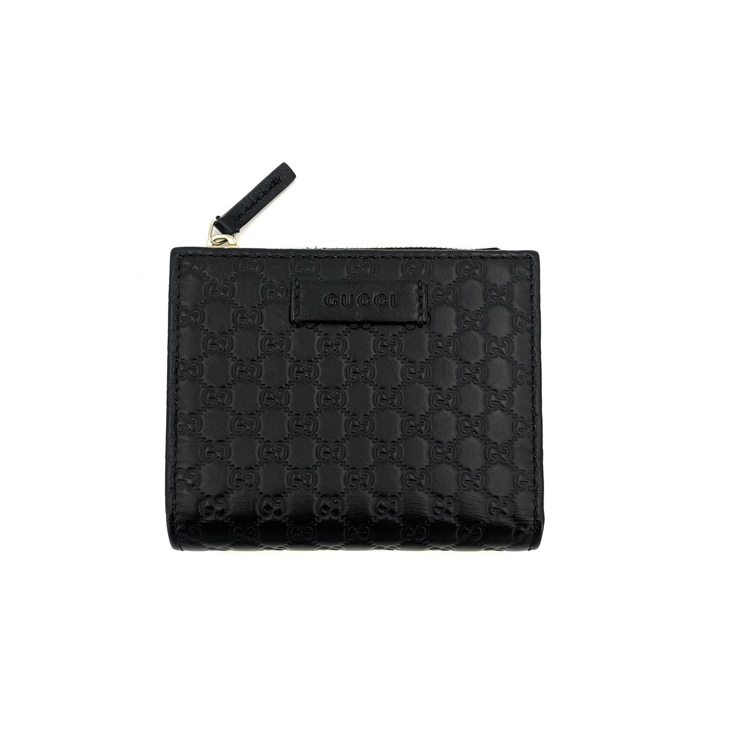 Envelope Guccissima Leather Black Wallet