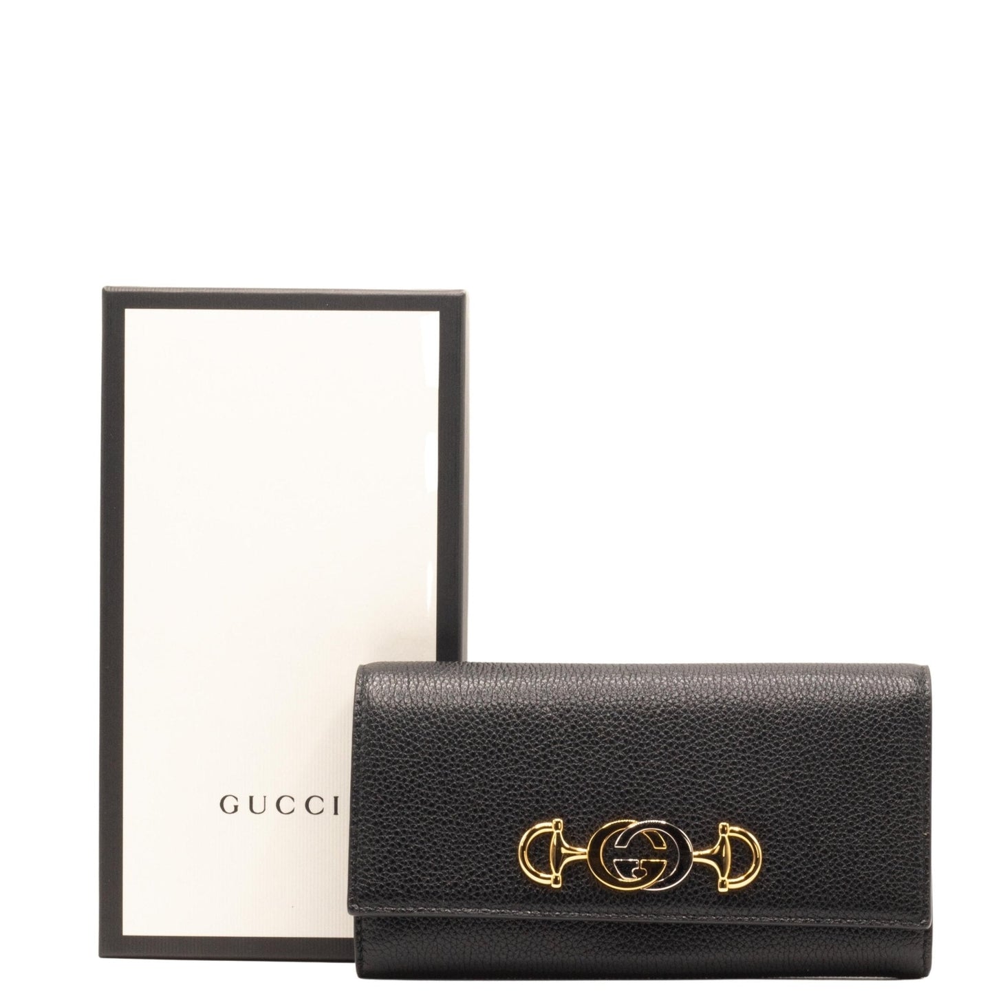 Gucci Zumi Posillipo Black Leather woman wallet 573612