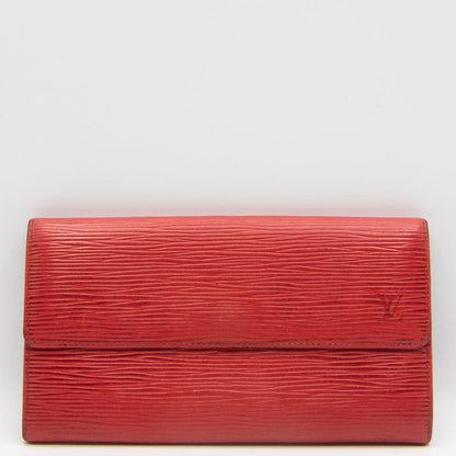 Louis Vuitton Sarah Wallet Red Epi Leather M63577