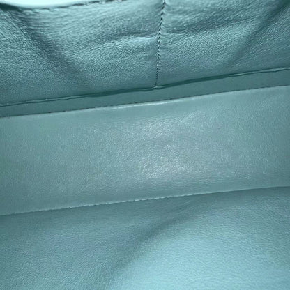 *Series 27* Double Flap Quilted Lambskin Tiffany Blue Silver Hardware Series 27