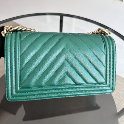 *Series 30* Caviar Boy Old Medium 25CM Leboy Emerald Green LGHW No 30