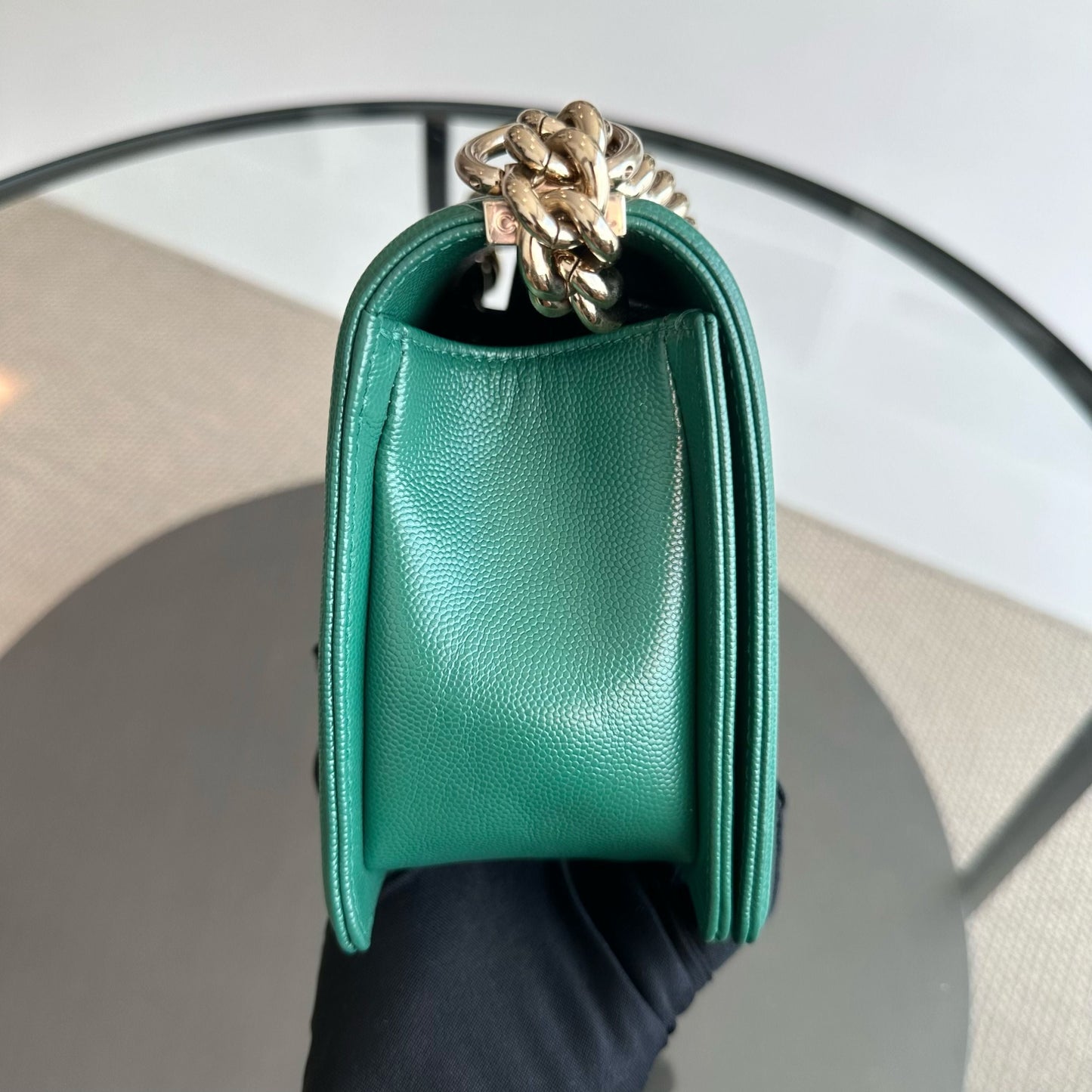 *Series 30* Caviar Boy Old Medium 25CM Leboy Emerald Green LGHW No 30