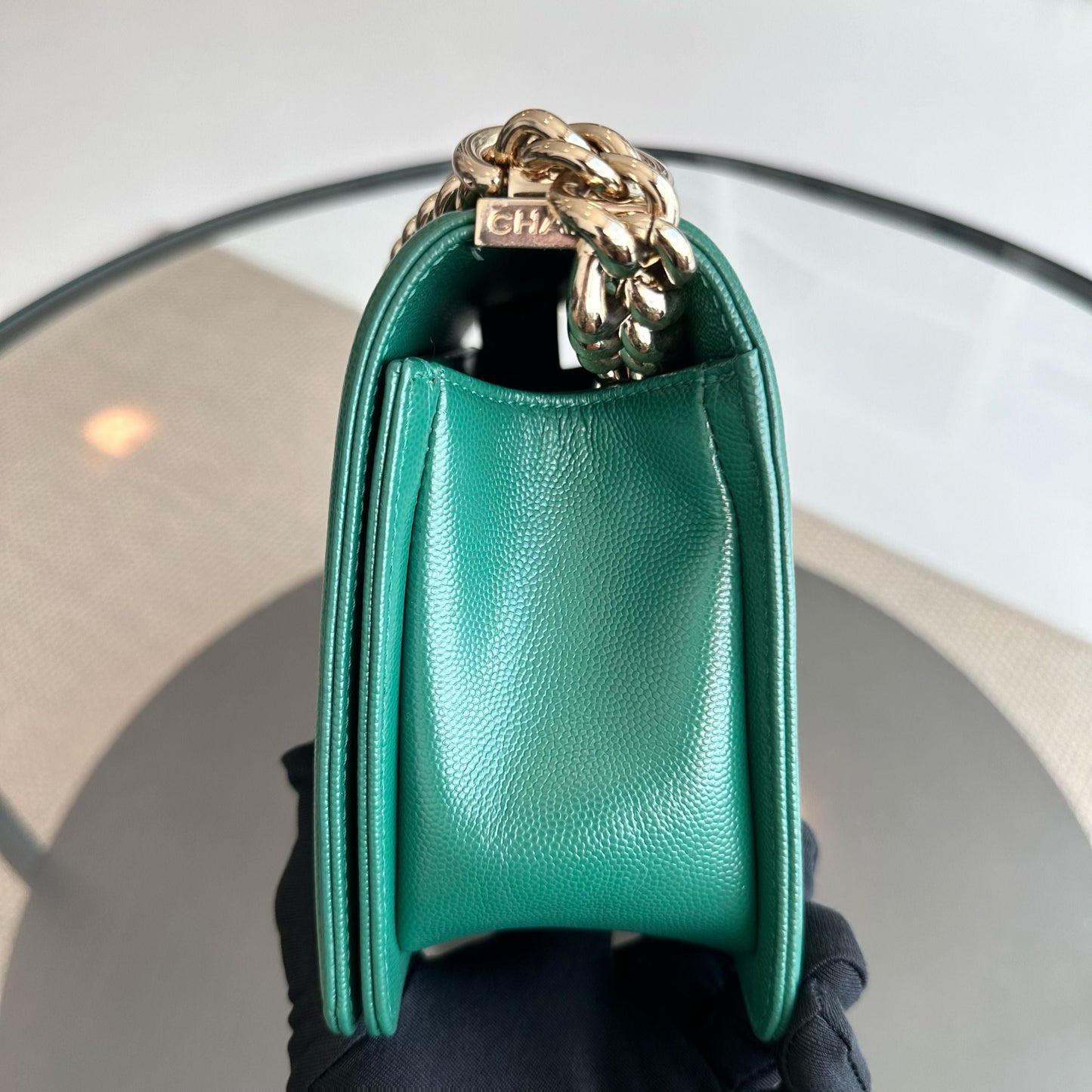 *Series 30* Caviar Boy Old Medium 25CM Leboy Emerald Green LGHW No 30