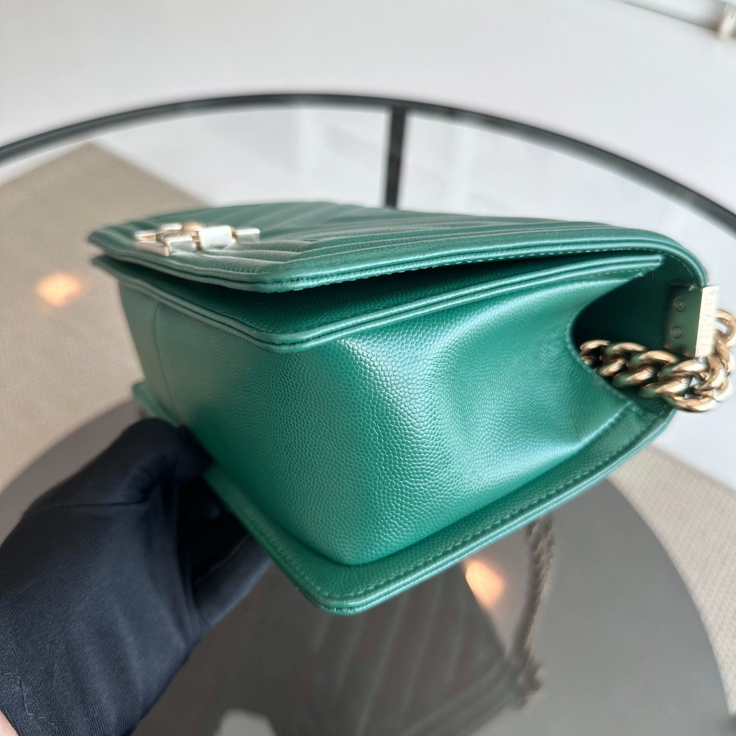 *Series 30* Caviar Boy Old Medium 25CM Leboy Emerald Green LGHW No 30