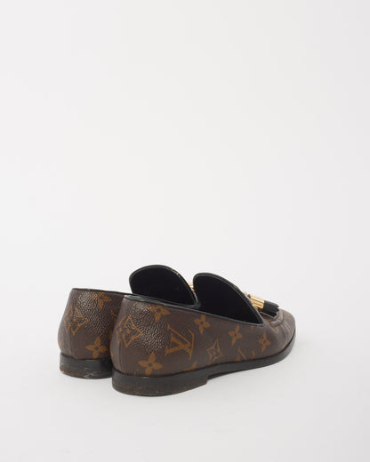Louis Vuitton Monogram Canvas Society Loafers - 36
