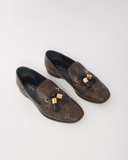 Louis Vuitton Monogram Canvas Society Loafers - 36