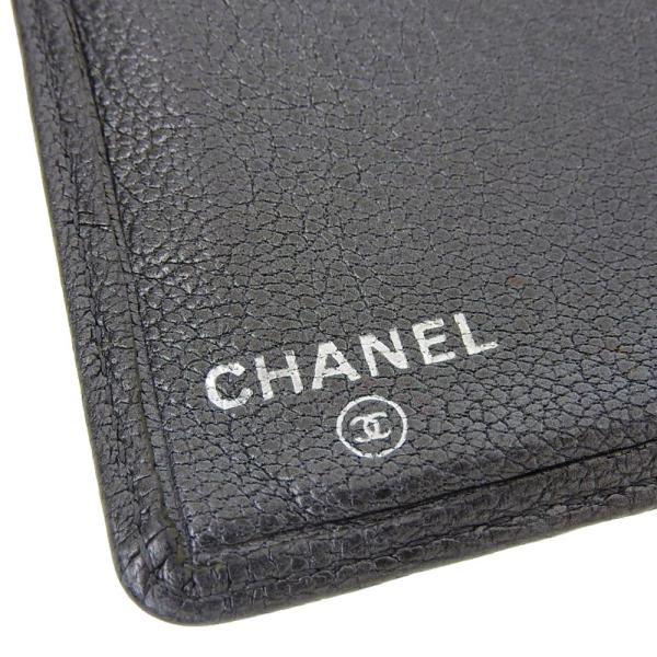 Chanel Leather Bifold Wallet Leather Long Wallet 11 in Fair condition