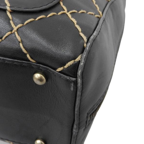 Chanel CC Wild Stitch Handbag Leather Handbag A14693  in Fair condition