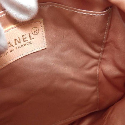 Chanel Quilted Satin Drawstring Backpack Canvas Backpack in Good condition