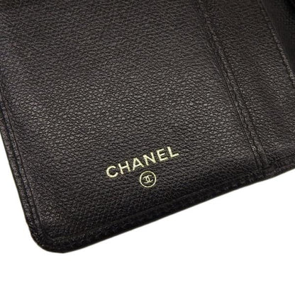 Chanel CC Button Bifold Wallet Leather Long Wallet A20904 in Good condition