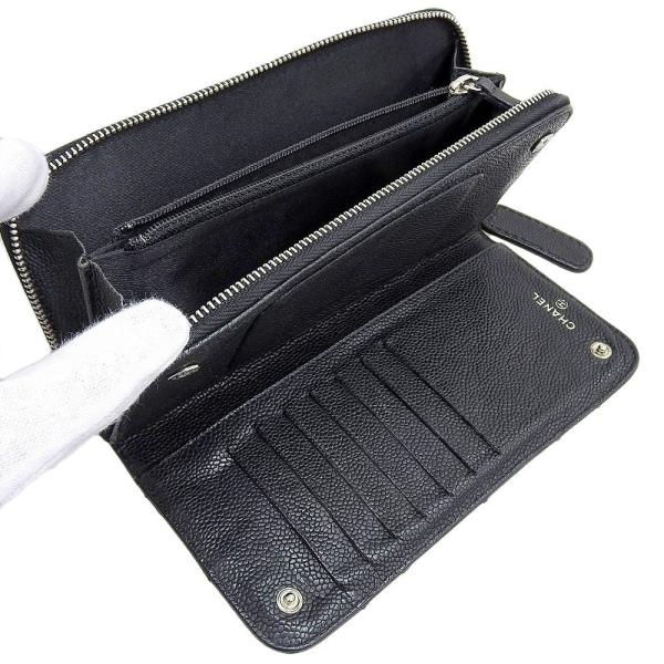 Chanel Leather Long Wallet 10番台