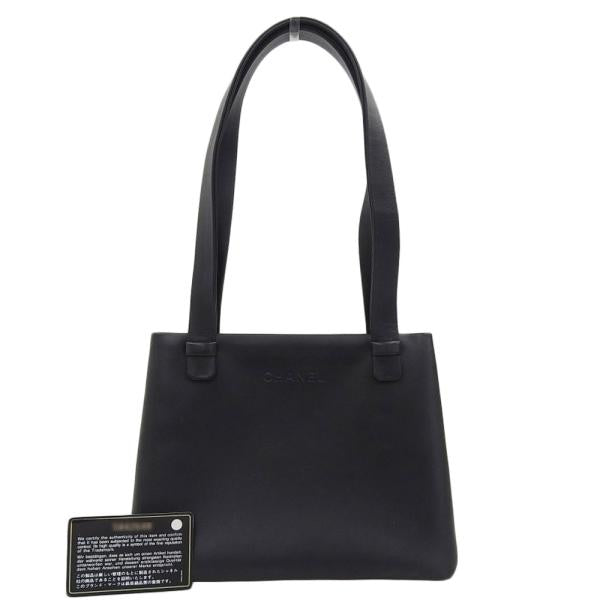 Chanel Leather Logo Tote Bag  Leather Tote Bag 5番台 in Excellent condition