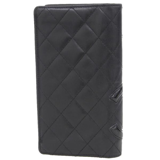 Chanel Cambon Quilted Leather Bifold Wallet Leather Long Wallet A26717  in Good condition