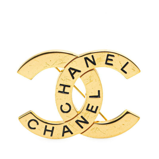 Chanel Gold Plated Coco Mark Brooch 98P