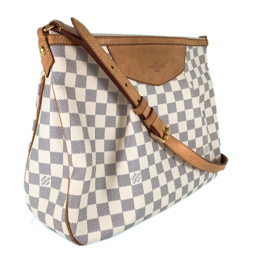 LOUIS VUITTON Damier Azul Siracusa MM N41112 Shoulder bag