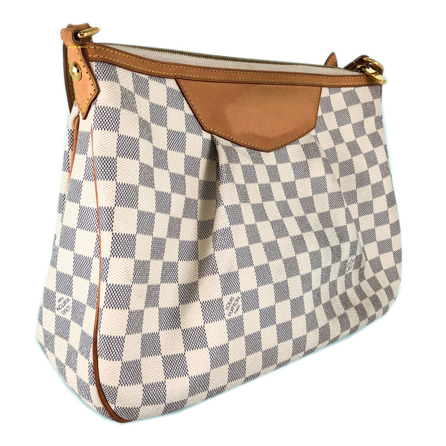 LOUIS VUITTON Damier Azul Siracusa MM N41112 Shoulder bag