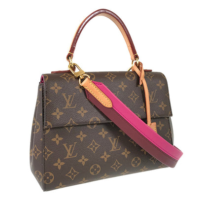 LOUIS VUITTON Monogram Cluny BB M42738 Hand bag