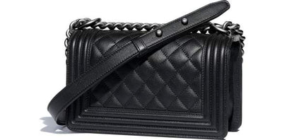 Small Boy Chanel HandBag Black-Ruthenium