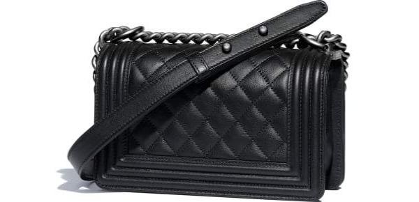 Chanel Wallet On Chain – WOC Grained Quilted Calfskin Black Studded