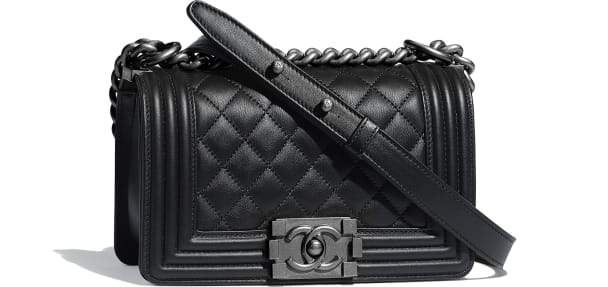 Chanel Wallet On Chain – WOC Grained Quilted Calfskin Black Studded