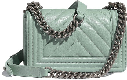 Small Boy Chanel HandBag Black-Gold Ruthenium