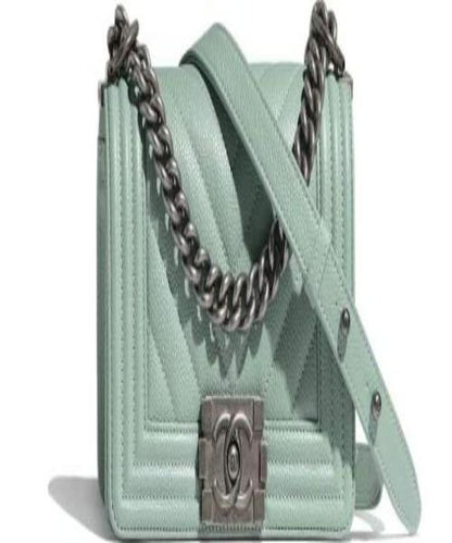 Small Boy Chanel HandBag Black-Gold Ruthenium