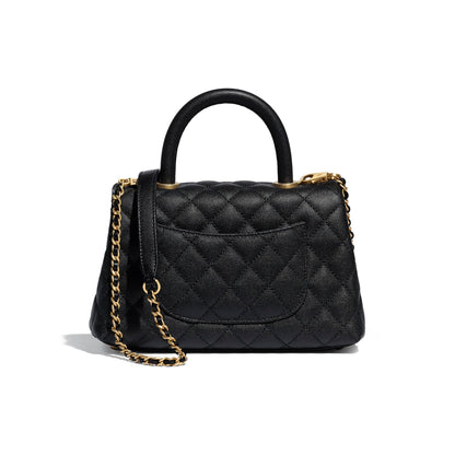 Chanel Small Flap Bag With Top Handle Black