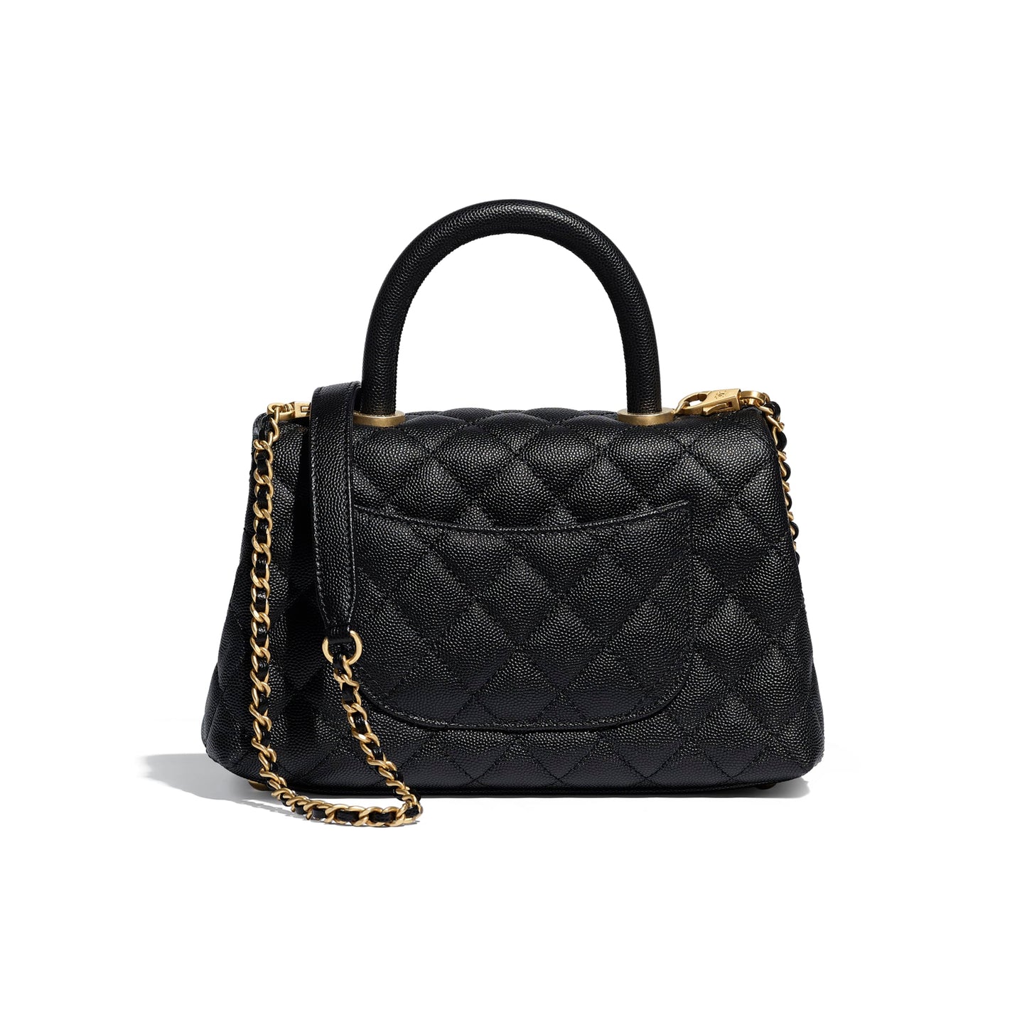 Chanel Small Flap Bag With Top Handle Black