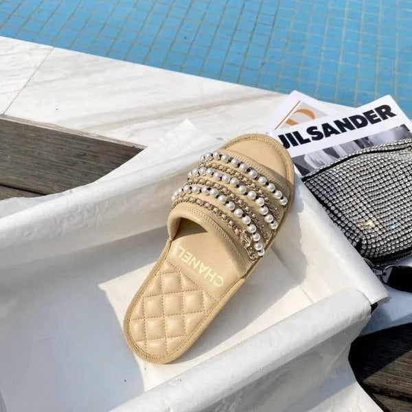 Chanel Pearl Flats For Women