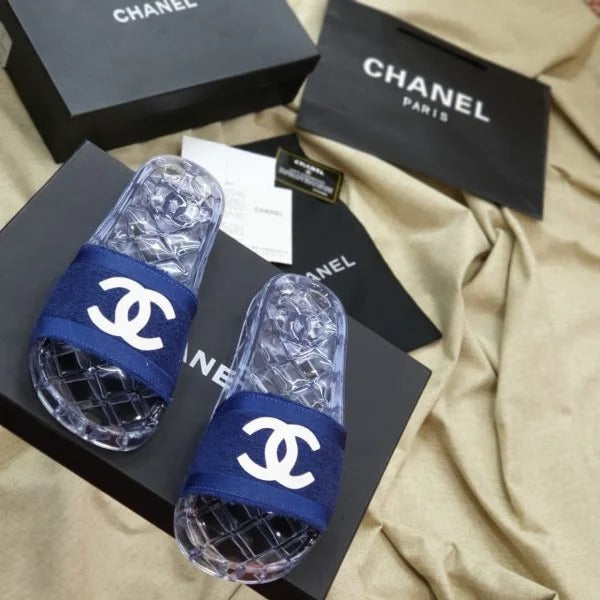 Chanel Clear Jelly Slides - Chanel Pool Slides