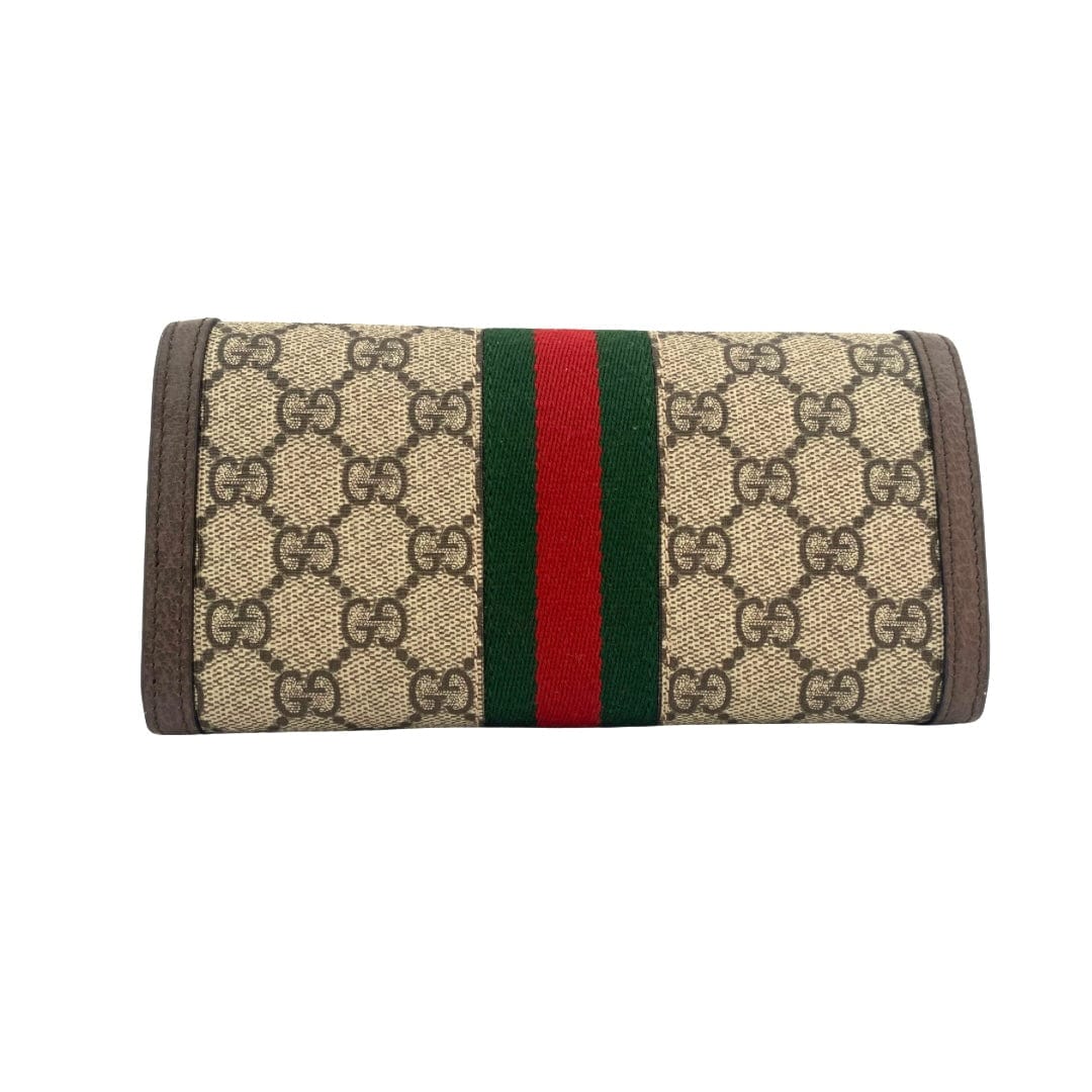 Gucci Ophidia GG Canvas Trifold Wallet