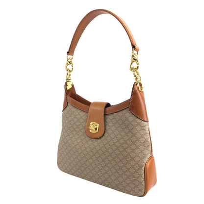CELINE  Turn Lock Shoulder bag Hobobag Beige Vintage jniidp