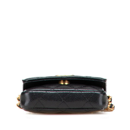 Chanel Coco Mark Mini Matelasse Caviar Skin Waist Bag
