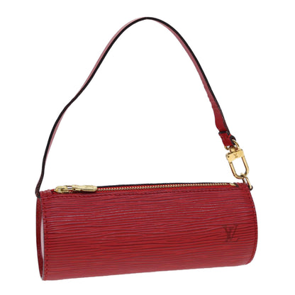 LOUIS VUITTON Epi Soufflot Pouch Accessory Pouch Red LV tb612