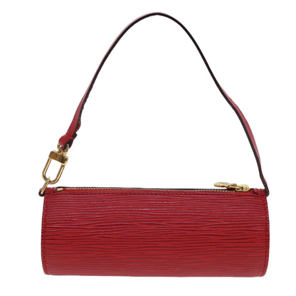 LOUIS VUITTON Epi Soufflot Pouch Accessory Pouch Red LV tb612