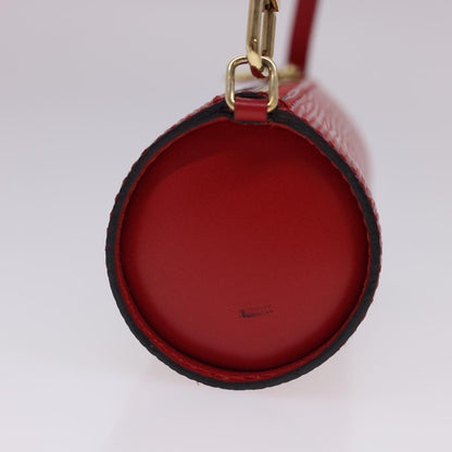 LOUIS VUITTON Epi Soufflot Pouch Accessory Pouch Red LV tb612