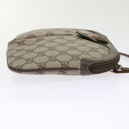 GUCCI GG Canvas Web Sherry Line Shoulder Bag Beige Red 904 02 047  tb688