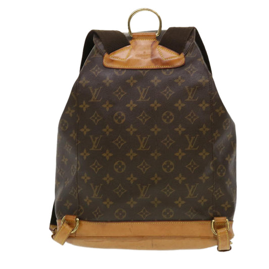 LOUIS VUITTON Monogram Montsouris GM Backpack M51135 LV Auth th3460