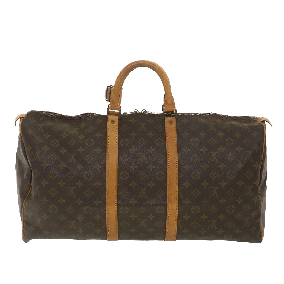 LOUIS VUITTON Monogram Keepall 55 Boston Bag M41424 LV th3467