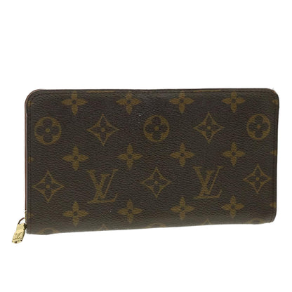 LOUIS VUITTON Monogram Porte Monnaie Zip Long Wallet M61727 LV th3516