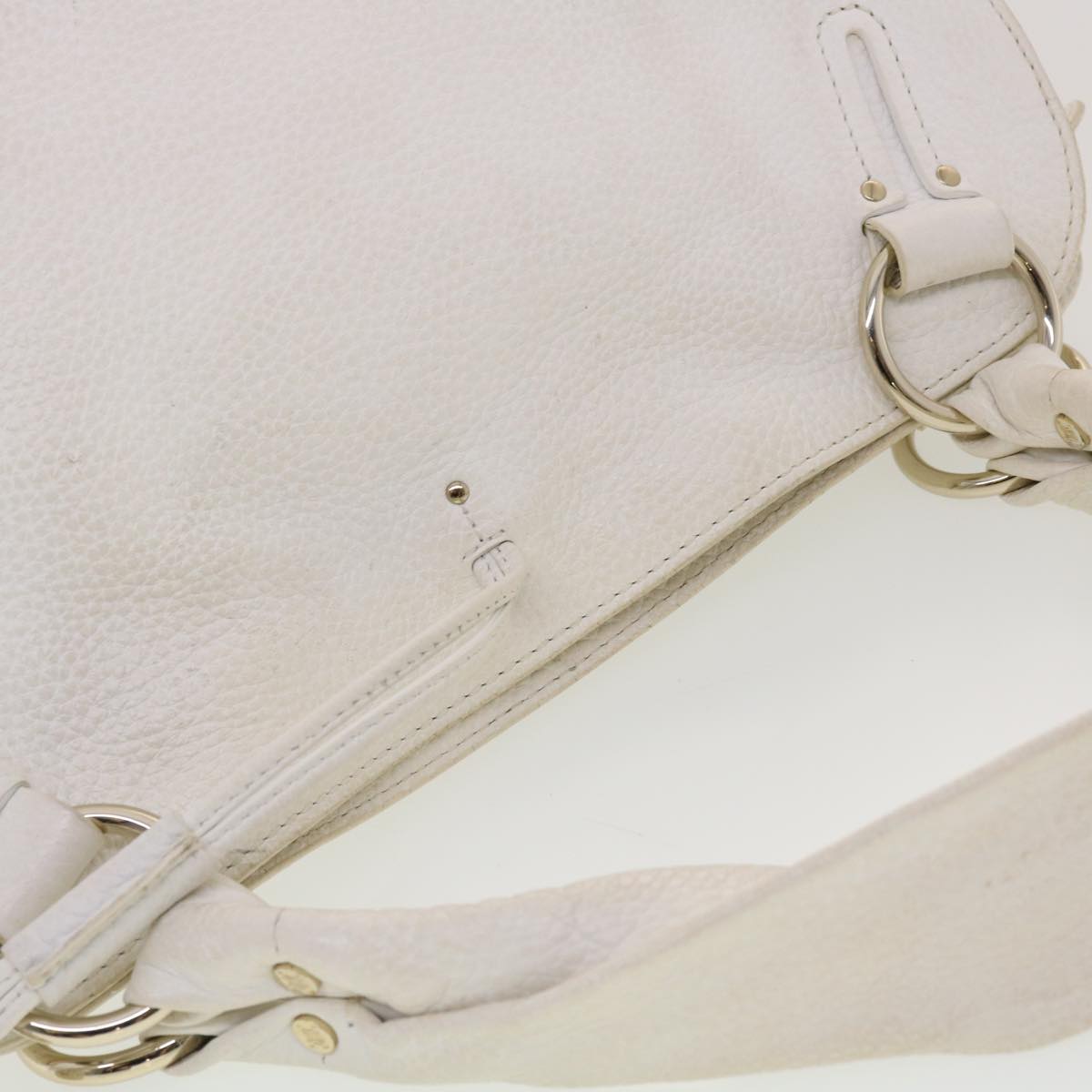 Celine Shoulder Bag Leather White PP-SA-1027  th3524